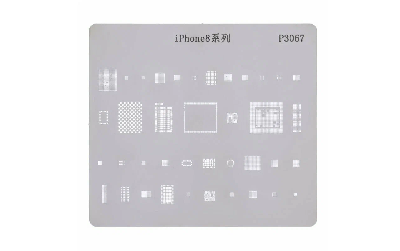 Трафарет для BGA Fae Train 18 kinds iPhone 8 / 8 PLUS / X  фото в интернет-магазине 05gsm.ru