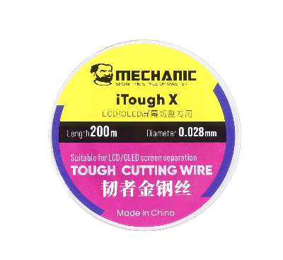Проволока для снятия стекла Mechanic iTough X (0.028 мм; 200 м) фото в интернет-магазине 05gsm.ru