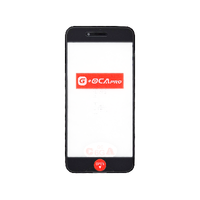 Стекло G+OCA iPhone 6G черное с РАМКОЙ+OCA пленка фото в интернет-магазине 05gsm.ru