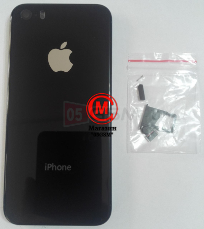 Корпус iPhone 5S Black ORG (имитация iPhone 8) фото в интернет-магазине 05gsm.ru