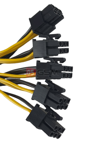 Кабель (Коса) 6 PIN 100CM CONNECTOR SEVER POWER SUPPLY CABLE PCIE S9 / S9J / L3+ / Z9 / D3 фото в интернет-магазине 05gsm.ru