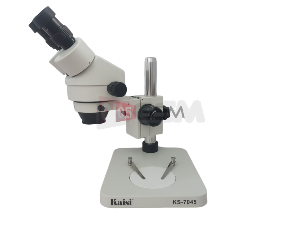 Микроскоп бинокулярный Kaisi KS-7045D (Маленький стол; белый цвет) фото в интернет-магазине 05gsm.ru