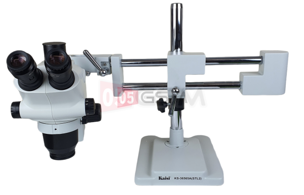 Микроскоп тринокулярный Kaisi STL2-36565 со штативом STL2 (6.5-65X; белый цвет) фото в интернет-магазине 05gsm.ru