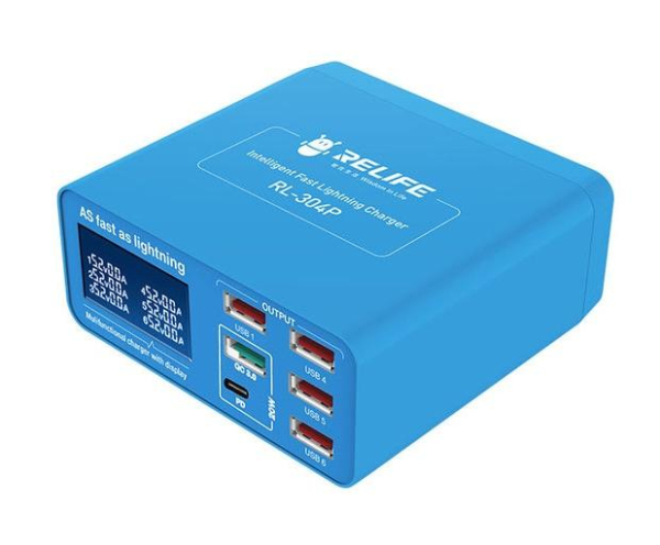 Многопортовое зарядное устройство RELIFE-304P ( fast charger 3.0 ) 6 портов фото в интернет-магазине 05gsm.ru