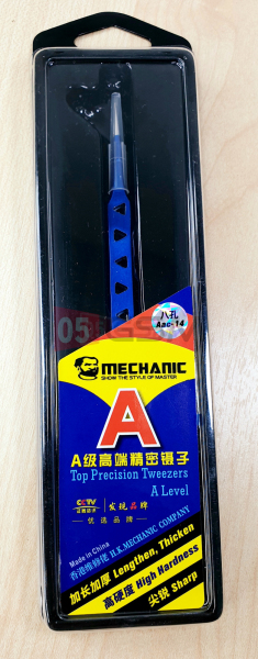 Пинцет Mechanic AAC-14 синий прямой фото в интернет-магазине 05gsm.ru