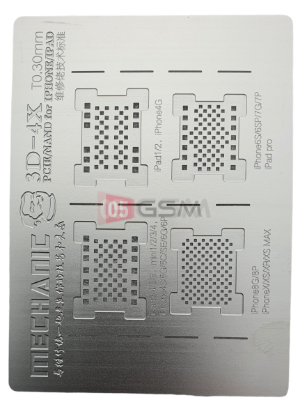Трафарет для BGA Mechanic 3D-4X IPAD / IPHONE фото в интернет-магазине 05gsm.ru