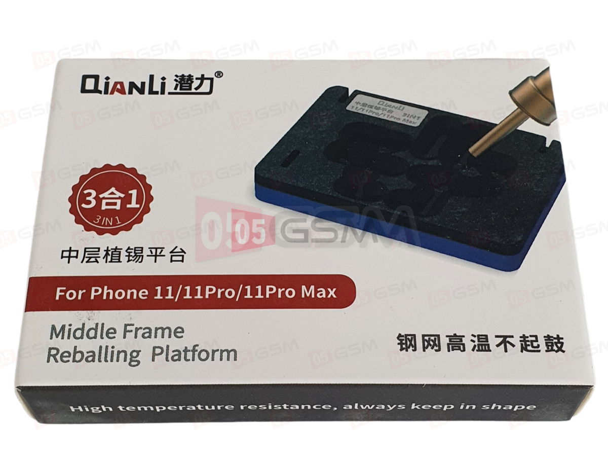 Middle Frame iPhone 11 / 11 PRO / 11 PRO MAX Qianli - Монтажный стол для материнских плат фото в интернет-магазине 05gsm.ru