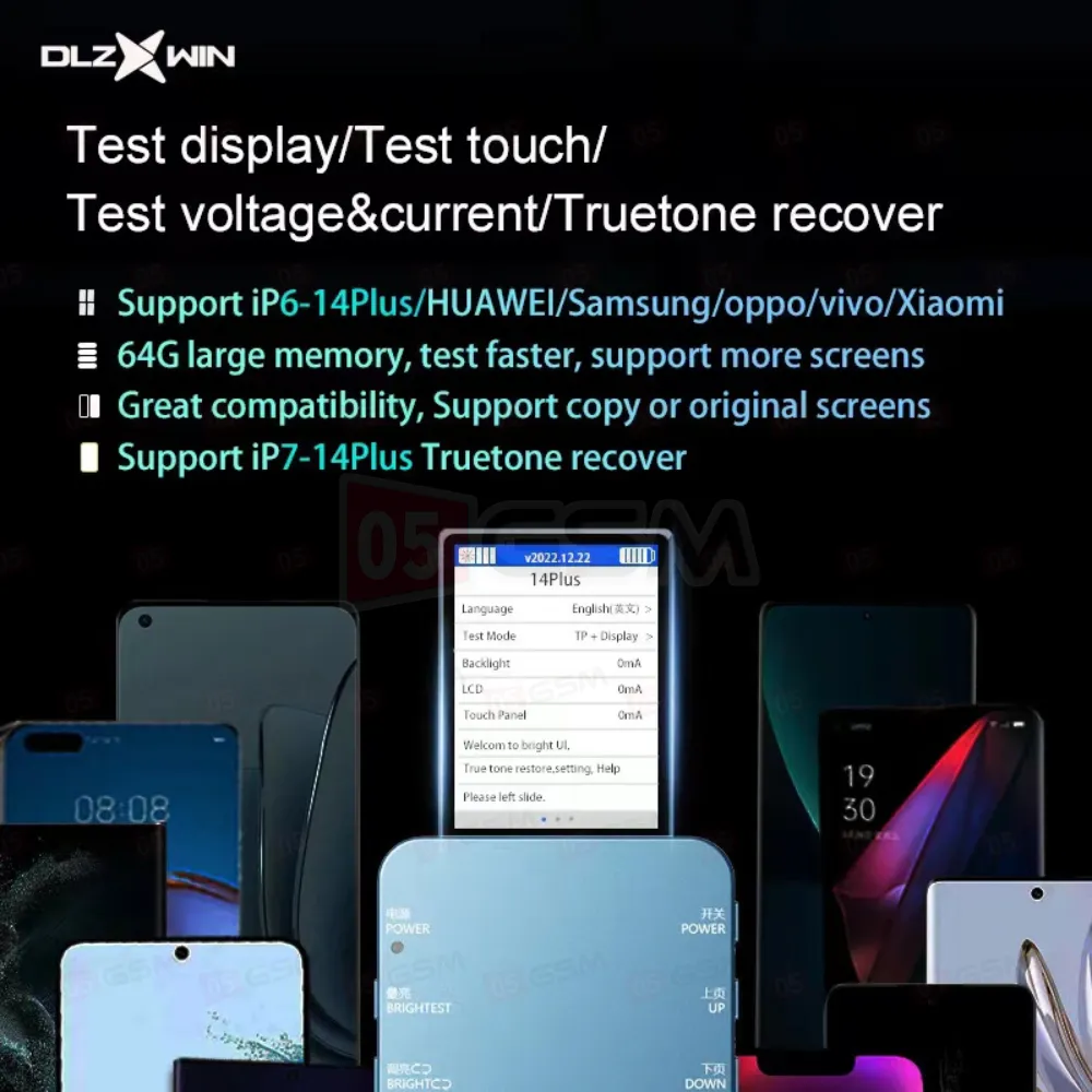 Аппарат для проверки дисплеев DLZXWIN S800 (Без высокогерцовых дисплеев iPhone) фото в интернет-магазине 05gsm.ru