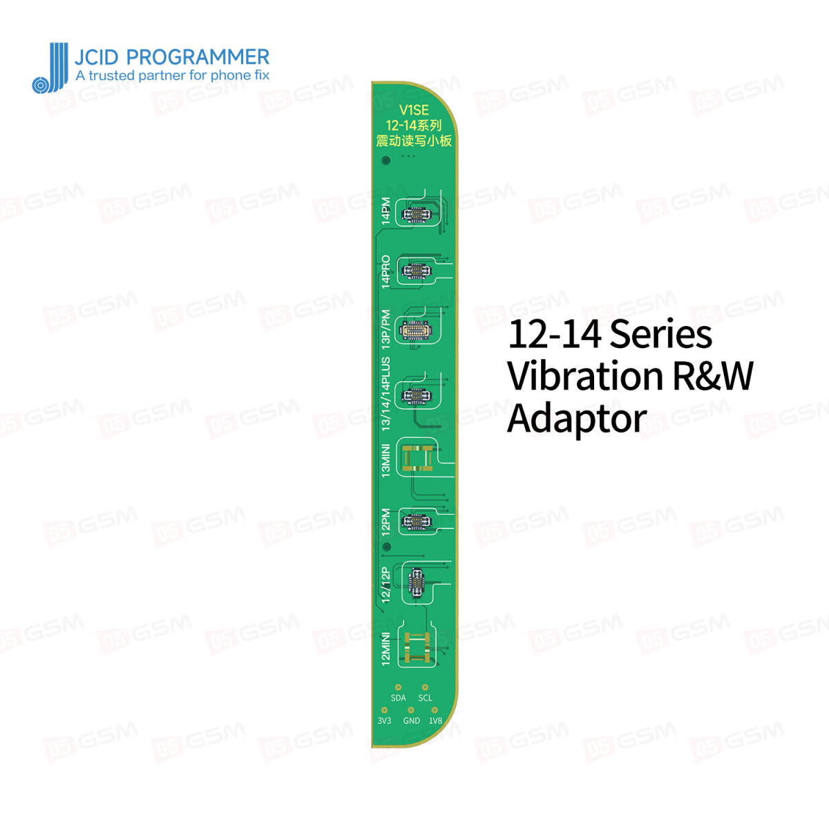 Плата на программатор JCID V1SE/V1S PRO Vibration R&W adaptor 12-14 фото в интернет-магазине 05gsm.ru