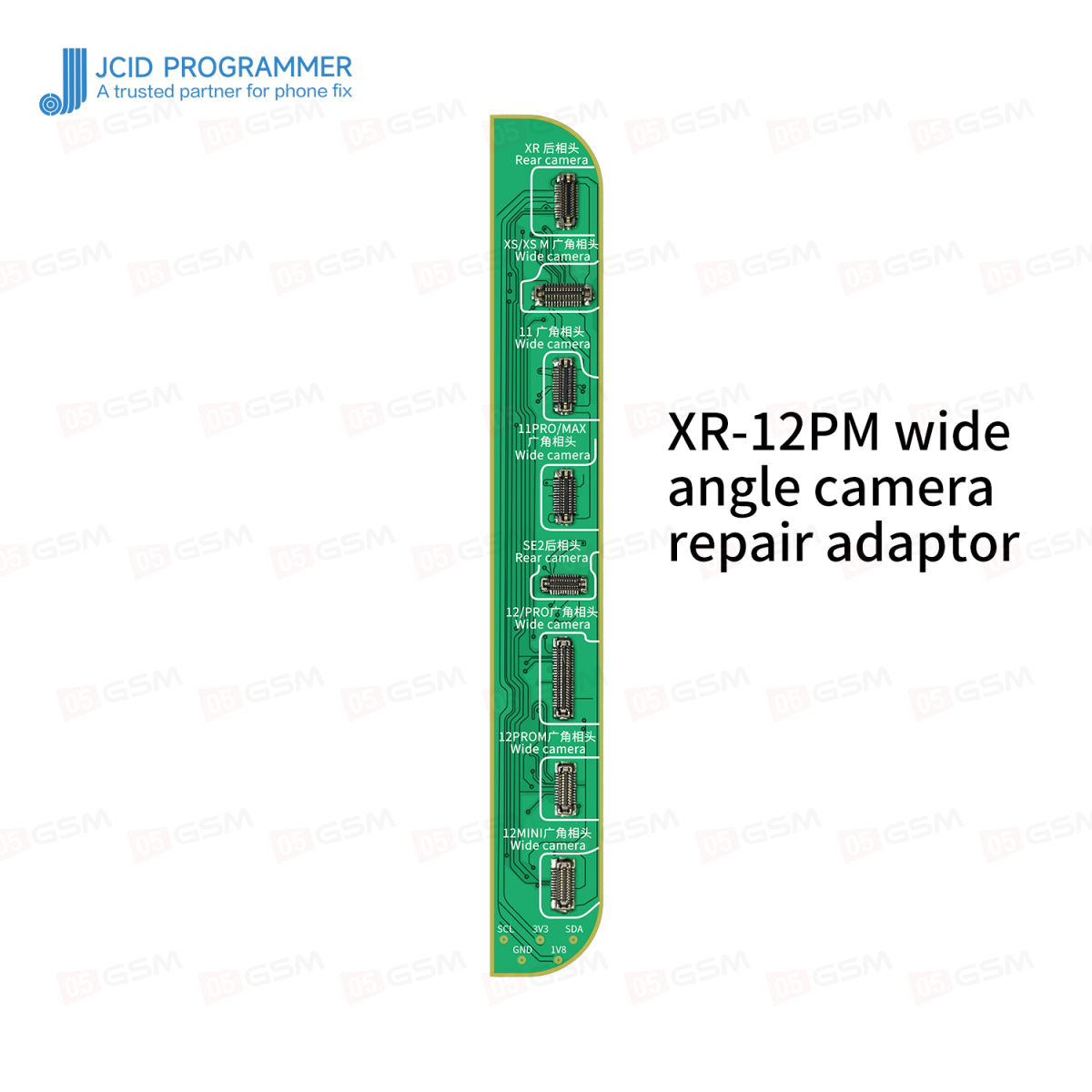 Плата на программатор JCID V1SE/V1S PRO Wide сamera XR-12 Pro Max (удаление ошибки о замене камеры) фото в интернет-магазине 05gsm.ru