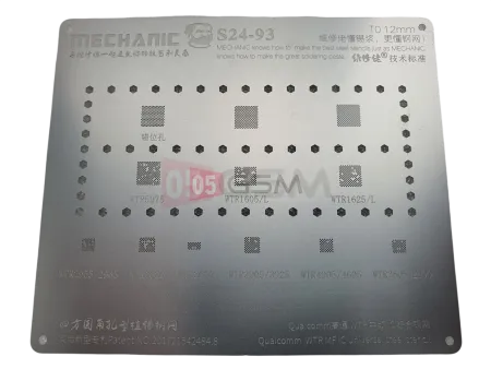 Трафарет для BGA Mechanic MCN-S24-93 (Qualcomm WTR IC) фото в интернет-магазине 05gsm.ru