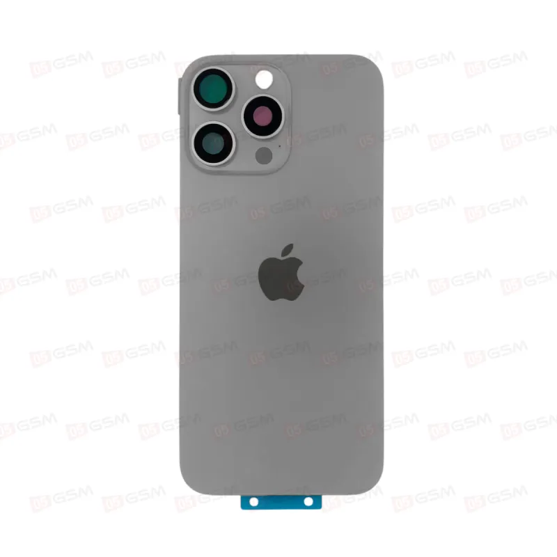 Крышка iPhone 16 Pro Max со стеклами и магнитами (Natural titanium/Серый; оригинал; монолит) фото в интернет-магазине 05gsm.ru