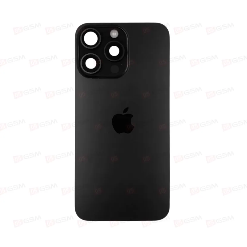 Крышка iPhone 15 Pro Max (Black titanium/Черный; снятый оригинал) фото в интернет-магазине 05gsm.ru