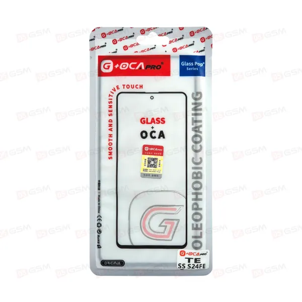 Стекло + OCA (G+OCA) Samsung S24 FE черный (Tempered Glass) фото в интернет-магазине 05gsm.ru