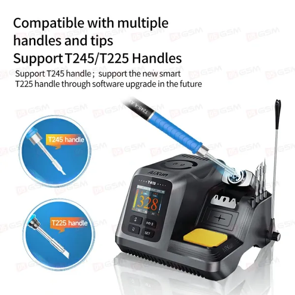 Паяльная станция Aixun T413 (Ручка 245 и 3 жала) фото в интернет-магазине 05gsm.ru