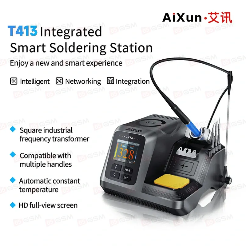Паяльная станция Aixun T413 (Ручка 245 и 3 жала) фото в интернет-магазине 05gsm.ru