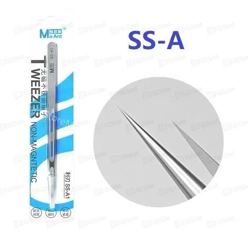 Пинцет прямой MaAnt SS-A (Немагнитный) фото в интернет-магазине 05gsm.ru