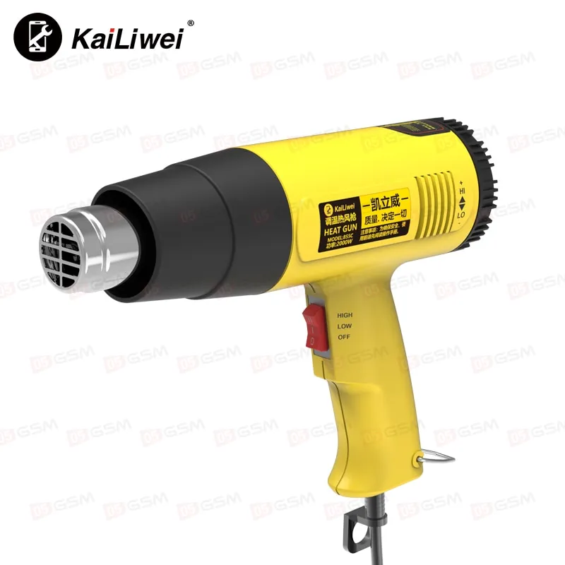 Фен строительный Kailiwei 855A (2500 Вт; 60-600°C; 300-500 л/мин) фото в интернет-магазине 05gsm.ru