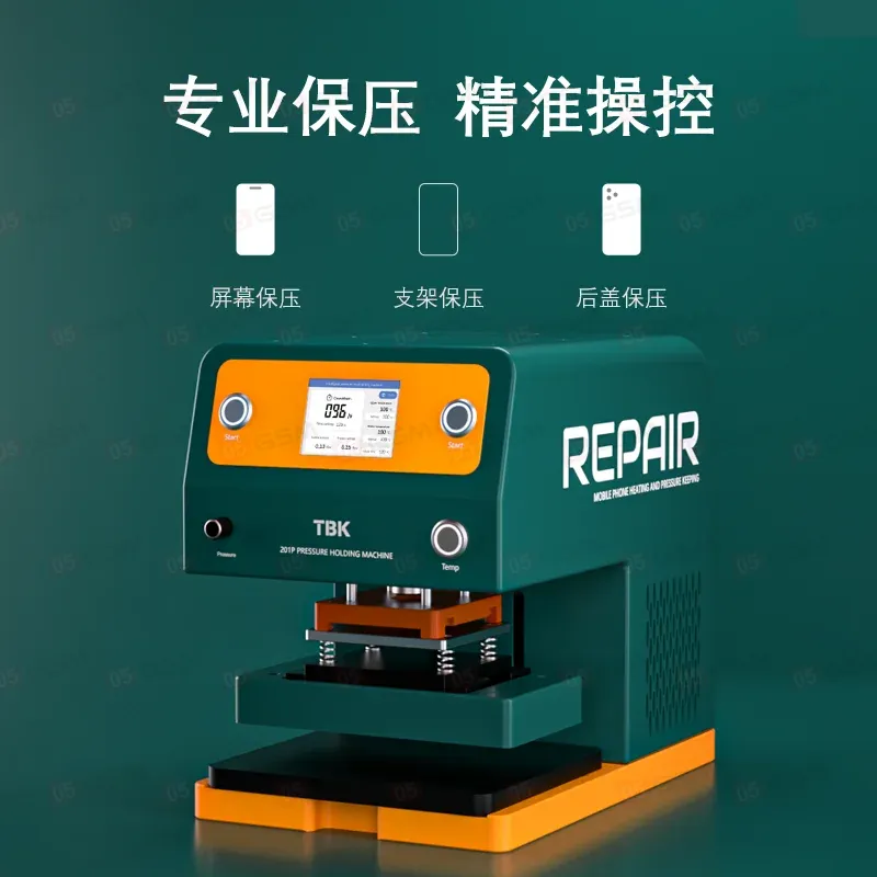 Пресс электрический с подогревом TBK 201P New Version (Зеленый) фото в интернет-магазине 05gsm.ru