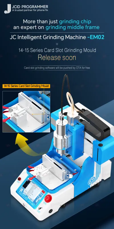Шлифовальный станок на ЧПУ JCID EM02 (Стандарт: формы для платы/дисплея/процессора iPhone X-15PM) фото в интернет-магазине 05gsm.ru