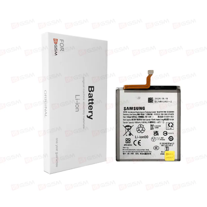 Аккумулятор Samsung Galaxy S24 Plus [S926] (05GSM; 5000 мАч; гарантия 1 год) фото в интернет-магазине 05gsm.ru