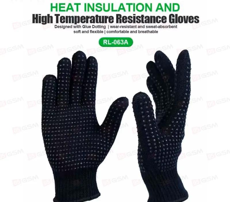 Перчатки термостойкие Relife RL-063A (Черные; 1 пара) фото в интернет-магазине 05gsm.ru