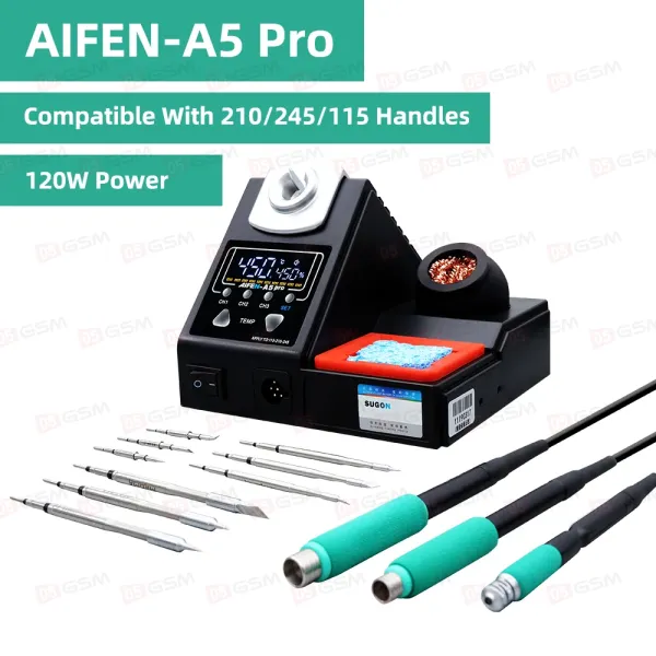 Паяльная станция Aifen A5 Pro (Ручка 210 и 1 жало) фото в интернет-магазине 05gsm.ru