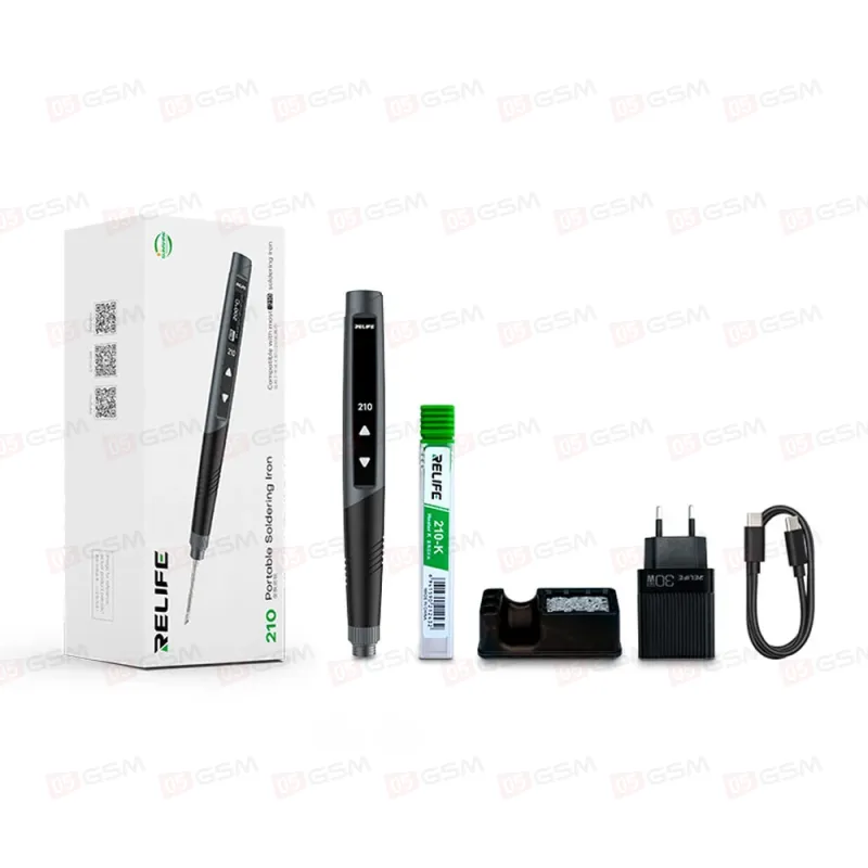 Паяльник портативный Relife 210 (1 жало С210; неавтономный) фото в интернет-магазине 05gsm.ru