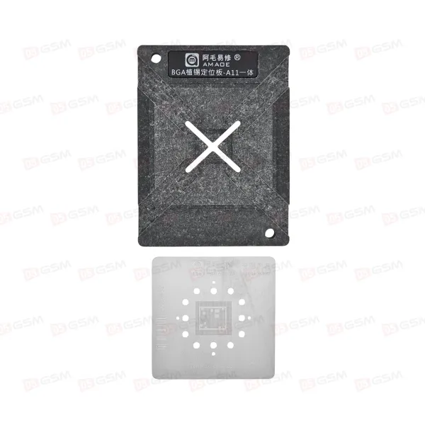 Трафарет для BGA микросхем c держателем Amaoe CPU iPhone A11 фото в интернет-магазине 05gsm.ru