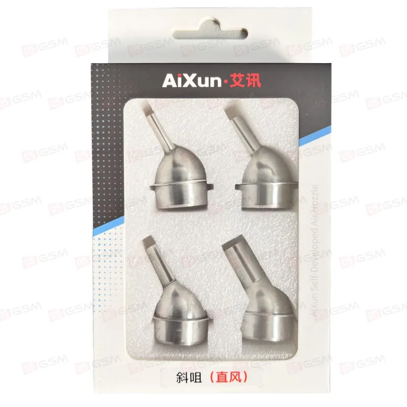 Насадки на фен 6/8/10/12 мм для Aixun H310/H312/H314 (Угловые; комплект из 4 шт) фото в интернет-магазине 05gsm.ru