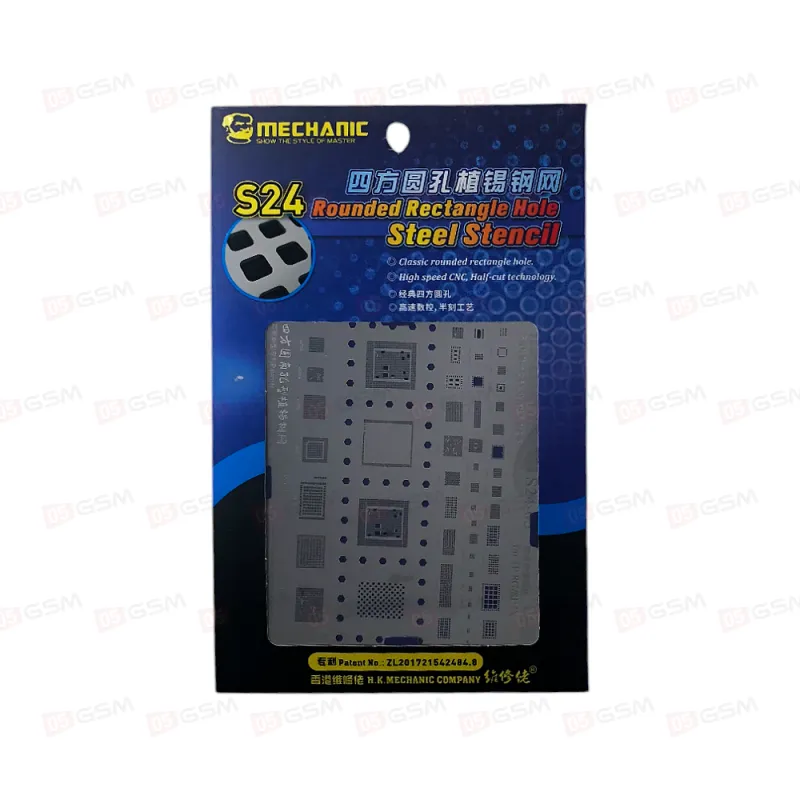 Трафарет для BGA Mechanic MCN-S24-05 8G/8P/X ( to.12 MM) фото в интернет-магазине 05gsm.ru