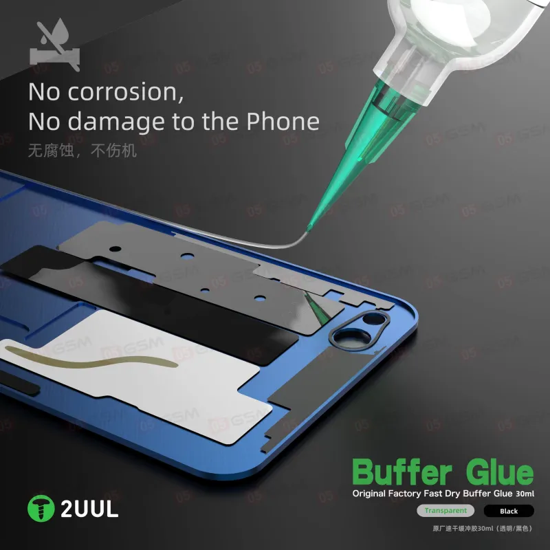 Клей черный 2UUL GL01 Buffer Glue (Быстросохнущий; 30 мл) фото в интернет-магазине 05gsm.ru
