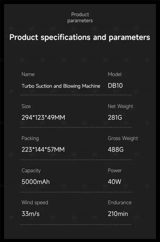 Воздуходув-пылесос Mechanic DB10 фото в интернет-магазине 05gsm.ru
