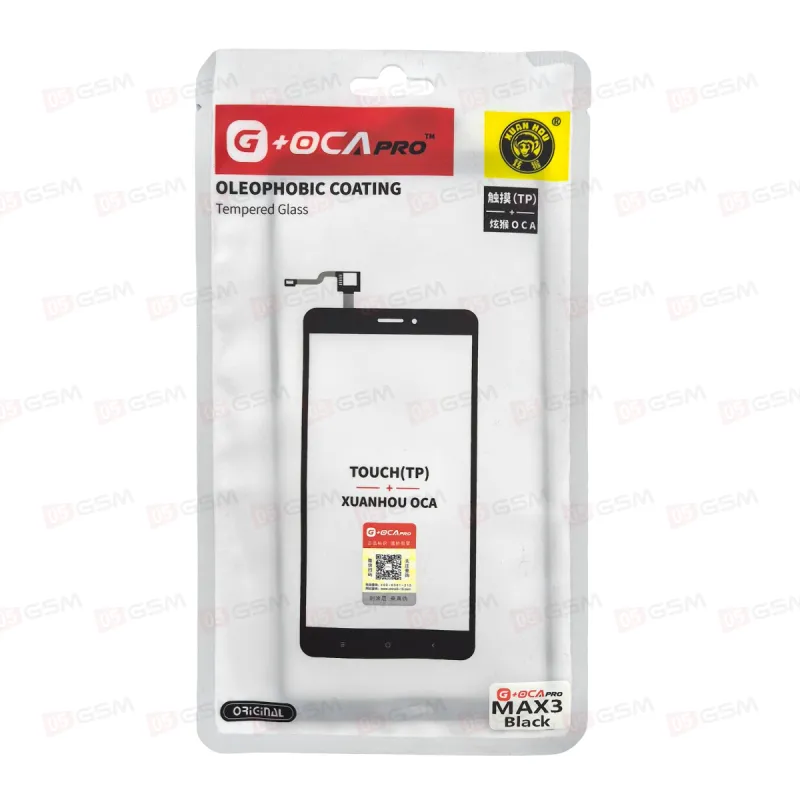 Сенсор + OCA (G+OCA) Xiaomi Max 3 черный фото в интернет-магазине 05gsm.ru