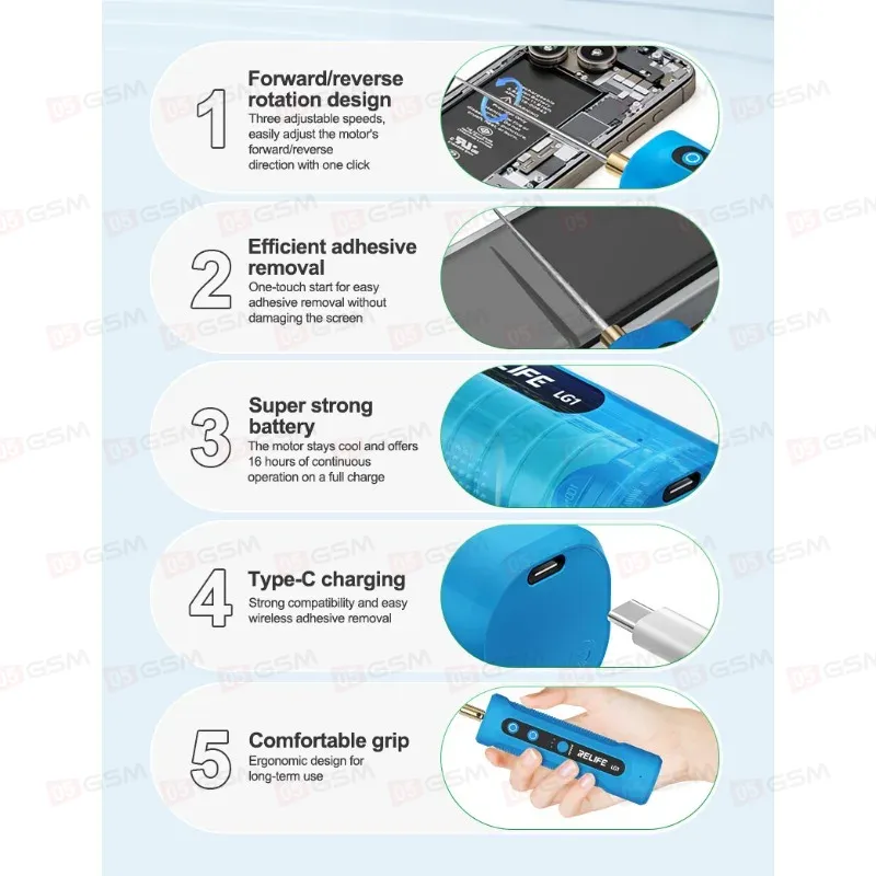 Машинка для снятия клея с дисплеев Relife LG1 фото в интернет-магазине 05gsm.ru
