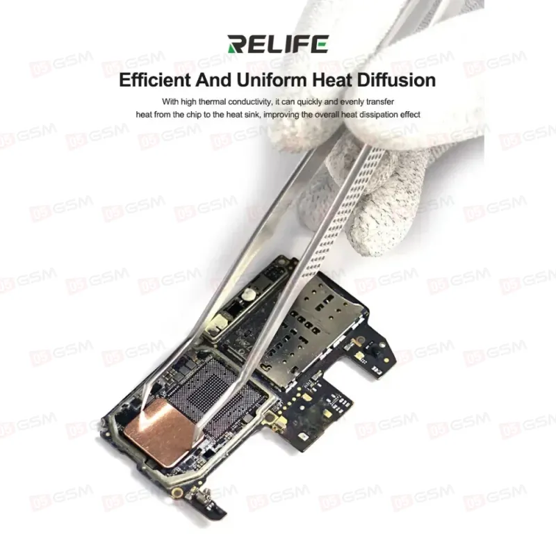 Радиатор для теплоотвода микросхем Relife RL-093C (0.5 мм; 50 штук) фото в интернет-магазине 05gsm.ru