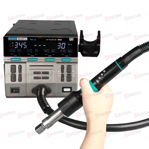 Термовоздушный фен Sugon 8650 Pro 3MODE (Паяльная станция) фото в интернет-магазине 05gsm.ru