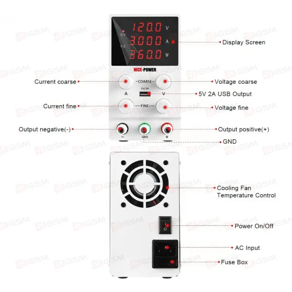 Блок питания Nice Power SPS1203 (120 В; 3 А) фото в интернет-магазине 05gsm.ru