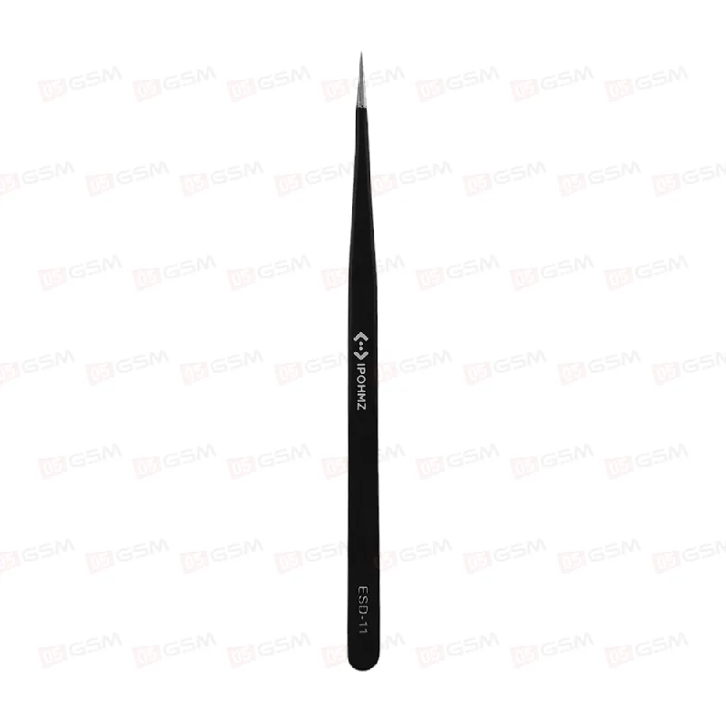 Пинцет прямой Ipohmz ESD-11 (Черный) фото в интернет-магазине 05gsm.ru