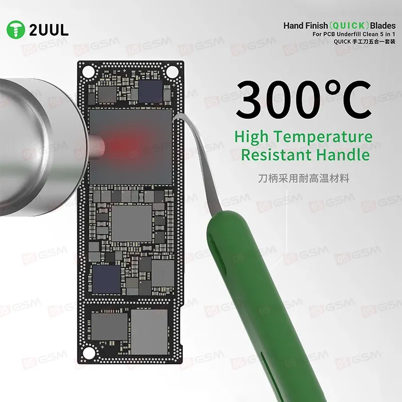 Набор лопаток 2UUL DA22 (Для очистки плат; 5 штук) фото в интернет-магазине 05gsm.ru