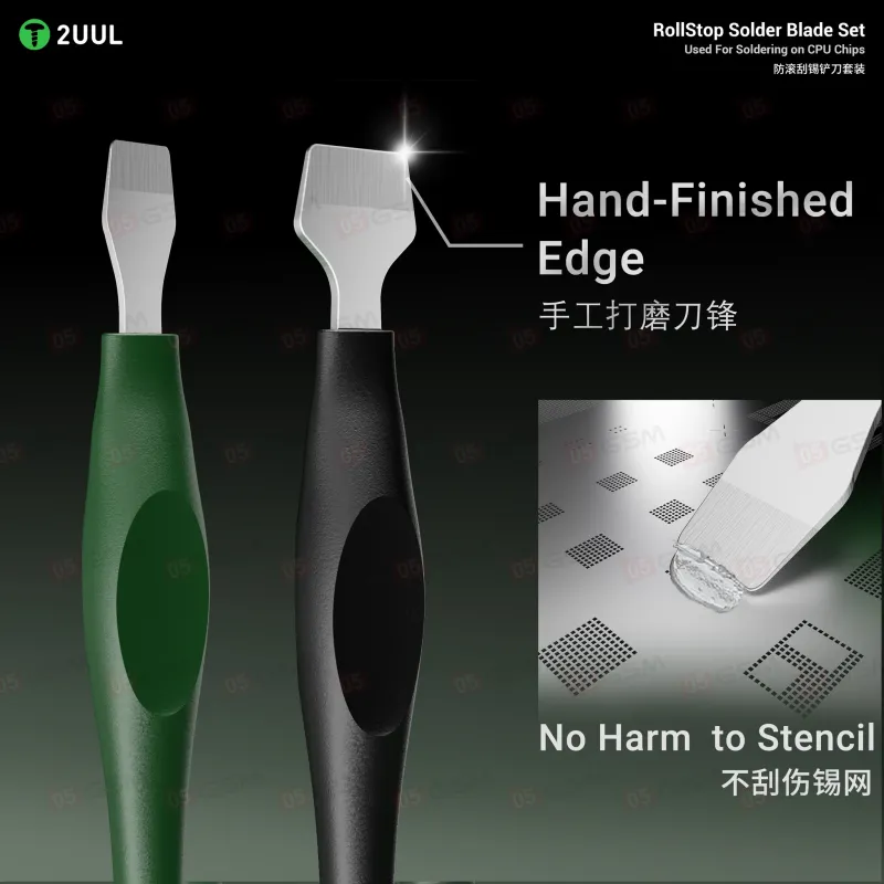 Набор лопаток 2UUL DA19 (Для предотвращения скатывания припоя; 2 штуки) фото в интернет-магазине 05gsm.ru