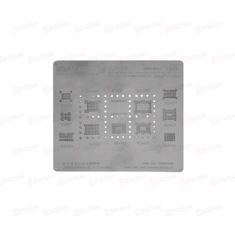 Трафарет для BGA Mechanic MCN-S24-50 (Nand Flash EMMC universal) фото в интернет-магазине 05gsm.ru