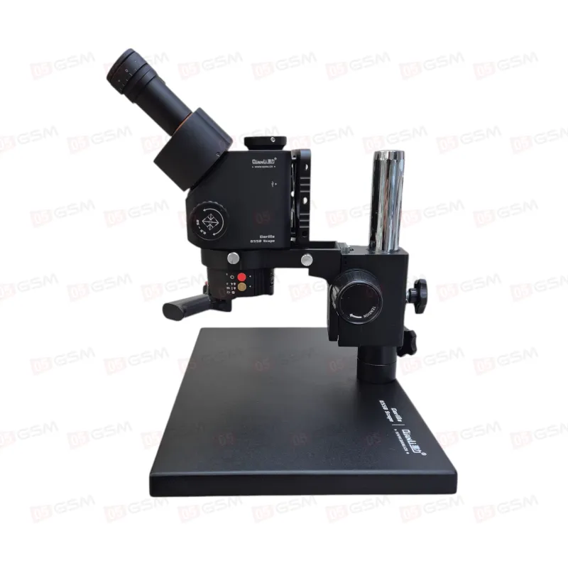 Микроскоп тринокулярный Qianli GorillaScope 6558 с тепловизором, УФ-лампой и подсветкой (6.5-58X) фото в интернет-магазине 05gsm.ru