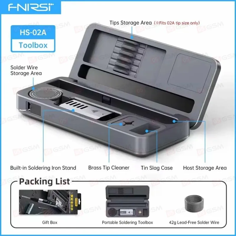 Паяльник портативный FNIRSI HS-02A (High version) фото в интернет-магазине 05gsm.ru