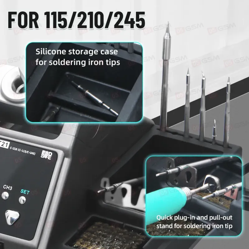 Паяльная станция Sugon T21 (Ручки 210+245 и 6 жал) фото в интернет-магазине 05gsm.ru