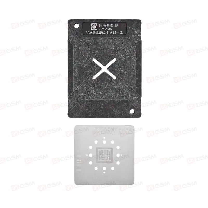 Трафарет для BGA микросхем c держателем Amaoe CPU iPhone A14 фото в интернет-магазине 05gsm.ru