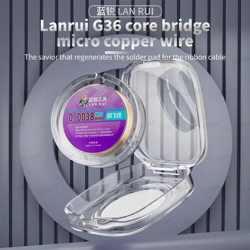 Нить медная для перемычек Lan Rui G36 (0.0038 мм; 100 м) фото в интернет-магазине 05gsm.ru