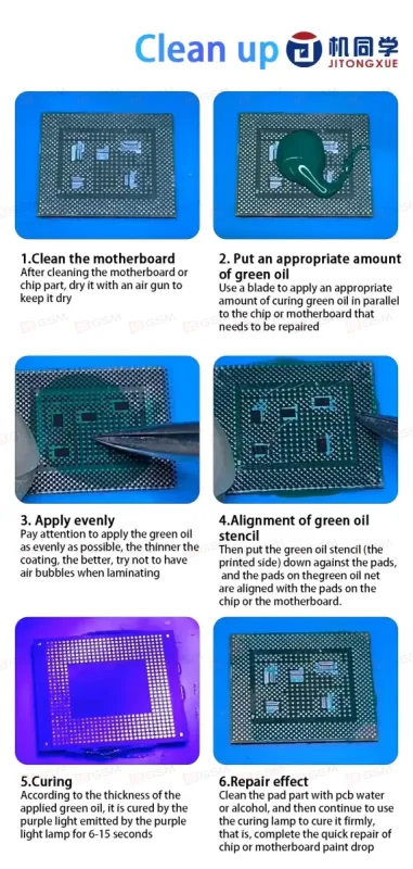Маска для восстановления микросхем JTX GS-01 Hisilicon (10 моделей) фото в интернет-магазине 05gsm.ru