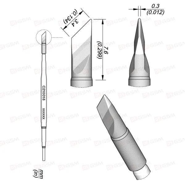 Жало JBC C210018 Топорик фото в интернет-магазине 05gsm.ru