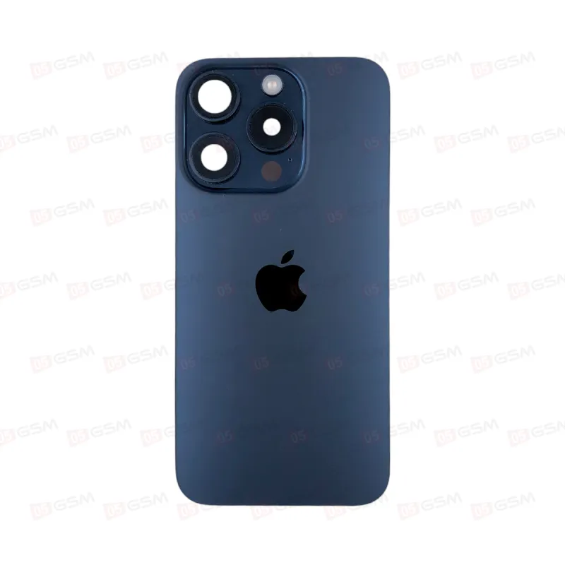 Крышка iPhone 15 Pro (Blue titanium/Синий; снятый оригинал) фото в интернет-магазине 05gsm.ru